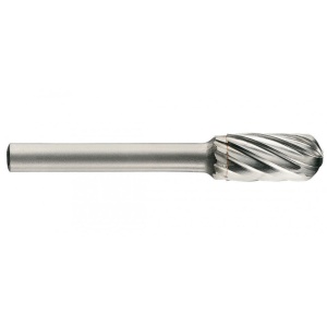 1036681 Freza din carbura de tungsten forma C - cilindrica cu cap rotunjit, tais simplu, tip A, DIM 12