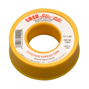 Banda etanșat filete țevi de gaz, 1/2"x260, galben