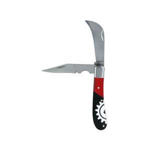 Briceag pentru electricieni, maner bimaterial - 2 lame