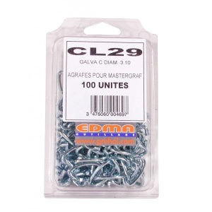 Capse galvanizate A, 100 bucati, CL 29 EDMA - 046901