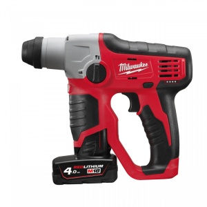 Ciocan rotopercutor SDS-Plus Milwaukee M12 H-402C, 0.9 jouli, livrat cu acumulatori, valiza, 2 functii