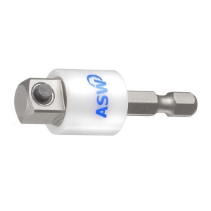 CS 330 Adaptor hexagon exterior 1/4 - patrat exterior 3/8 cu manson CoverS, L 50 mm