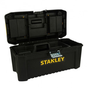 Cutie de scule cu 2 organizatoare Stanley STST1-75518, serie Essential, 41 x 21 x 20 cm, inchizatori metalice