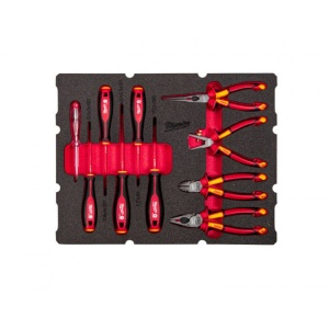 INSERTIE SPUMA PACKOUT CU 10 SCULE PENTRU ELECTRICIENI