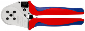 KNIPEX 97 52 65 Clește de presare cu patru dornuri pentru contacte răsucite cu manşoane multicomponent cromat 230 mm