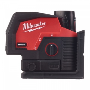 Laser M12™ cu linie transversală verde cu puncte de verticală Milwaukee M12 CLLP-301C