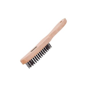 Perie de sarma Kreator KRT561002, din lemn, cu 4 randuri, otel