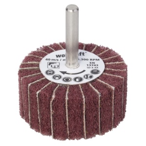 Perie lamelara cilindrica din lana Wolfcraft 2032000, granulatie 150, D 50x25 mm, ax prindere 6 mm