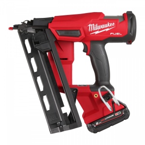 Pistol înclinat pentru cuie 16 GA M18 FUEL™ M18 FN16GA-202X, echipat, 2 baterii, incarcator, valiza