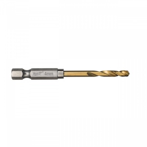 RED HEX - Burghie SHOCKWAVE™ HSS-Ground Titan pentru metal Milwaukee (Lungime activă (mm): 26, Lungime totală (mm): 71.5, Ø (mm): 4)
