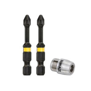 Set biti EXTREME IMPACT TORSION DeWALT DT70536T, 2 buc PH2 X 50 mm, 1 buc manson magnetic