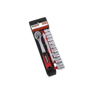 Set chei tubulare 12 piese cu clichet Kreator KRT500113, prindere patrat 3/8", 10-24 mm