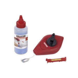 Set dispozitiv pentru trasat cu sfoara si praf de creta Kreator KRT708001
