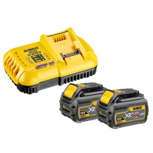 Set incarcator + 2 acumulatori Dewalt DCB118T2, 18V / 54V, 6Ah, Li-Ion XR FlexVolt