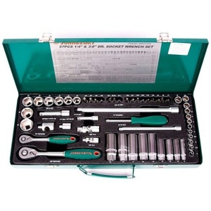 Set tubulare si accesorii 1/4" si 3/8" 4-24 mm, 57 piese