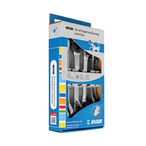 170/2CS Set de chei forjate inelare cu clichet, in cutie de carton 6-19 / 6 piese - 623711
