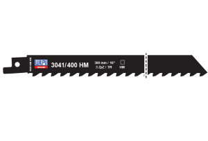 3041/400 HM Panza HM/T.C.T. pentru fierastrau sabie pentru materiale de constructii, DIM 400 x 19 x 1.3 mm