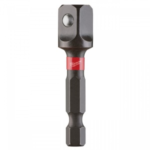 Adaptor pentru chei tubulare SHOCKWAVE™ IMPACT DUTY Milwaukee Hex 1/4 - patrat 3/8"