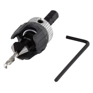 Burghiu de centrare cu zencuitor si opritor de adancime Wolfcraft 2544000, diametru D 3.2x12mm