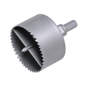 Carota bimetal pentru gips-carton, diametru 76 mm, 4/6 tpi, cu razuitor din carbura de tungsten si limitator de adancime la 38 m