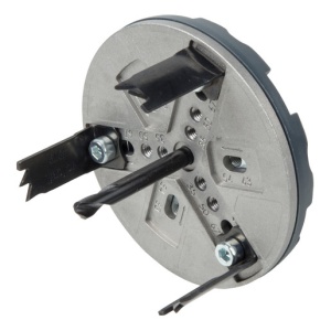 Carota de taiere reglabila pentru instalatii sanitare Wolfcraft 5984000, D35, 50, 54, 63, 67, 83 mm, adancime taiere 30 mm, tija triunghiulara D 8.5 mm
