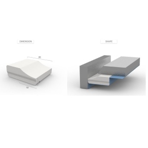 CBM 8071 - Suport ceramic plat sudura - 10X20X1000 mm