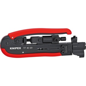 Cleste sertizat prin compresie mufe coaxiale F, BNC, RCA, KNIPEX, 175mm