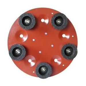Disc cu 5 pietre oala din carbura de silicon pt. slefuiri placi, Ø490mm, gran. 16 - pt. Maxitina - Raimondi-250