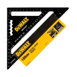 Echer tamplarie Dewalt DWHT25227-0, 180 mm, sistem metric, aluminiu