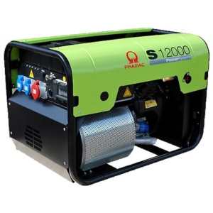 Generator de curent pe benzina PRAMAC S12000T_CONN_DPP_AVR, portabil, trifazat, 13.9 kVA, pornire electrica