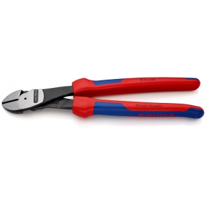 KNIPEX 74 22 250 Șfic de forță cu manşoane multicomponent vopsit negru 250 mm