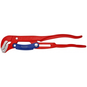 KNIPEX 83 60 015 Clește pentru țevi cu fălci încovoiate cu reglare rapidă vopsit electrostatic în roșu 420 mm