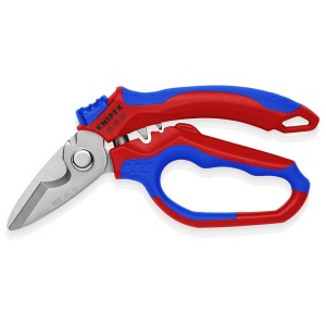 KNIPEX 95 05 20 SB Foarfecă pentru electricieni angulară cu braţe cu manşoane multicomponente, rigidizate cu fibră de sticlă 160 mm