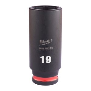 MILWAUKEE, CHEI TUBULARE DE IMPACT SHOCKWAVE™ IMPACT DUTY, 19 MM 3/8" IMPACT SOCKET DEEP - 1 PC