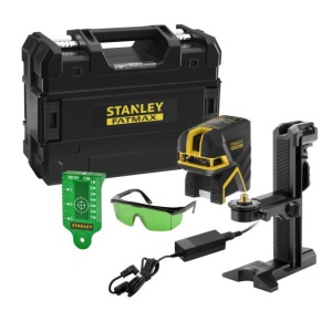 Nivela laser Stanley Fatmax FMHT77598-1, 5 puncte, linii in cruce, linie laser verde