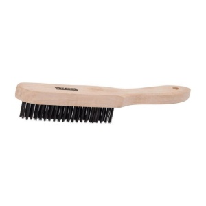 Perie de sarma Kreator KRT561004, din lemn, cu 4 randuri, otel inoxidabil