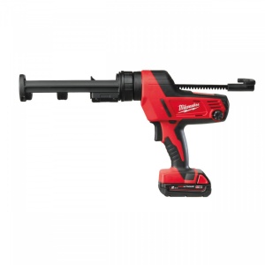 Pistol de silicon Milwaukee C18 PCG/310C-201B, tub 310 ml, livrat cu acumulator, geanta