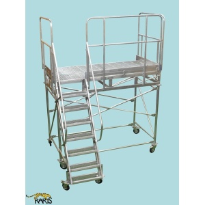 Platforma aluminiu mobila cu podina extinsa, la 60 grade Gmax: 400 kg - tip P2M60