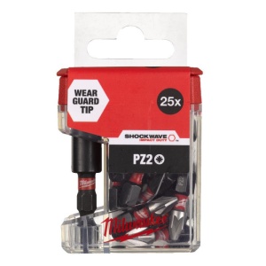 Set 25 biti Schockwave PZ25X25 mm + prelungitor magnetic 60 mm