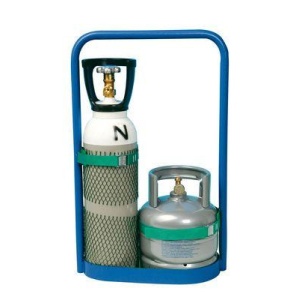 Set butelii reancarcabile oxigen-propan + cadru metalic: 5l oxigen - 2l propan maxi 80 P/B