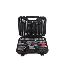 Set chei tubulare 77 piese cu clichet Kreator KRT500121, prindere patrat 1/2" si 1/4”