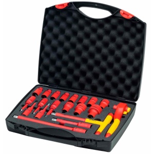 Set chei tubulare izolate la 1000V, WIHA, 1/2", 20 piese