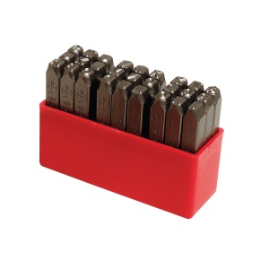 Set poansoane litere - H: 10 mm