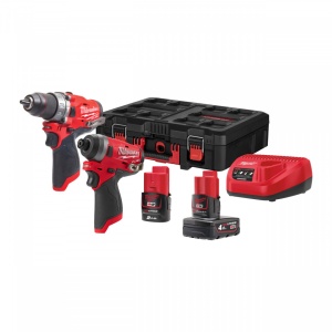 Set scule cu acumulatori M12 FUEL™ M12 FPP2A-422P ( KIT: 1 x M12 B4, 1 x M12 B2 Acumulator, C12 C Încarcător, PACKOUT™ toolbox)