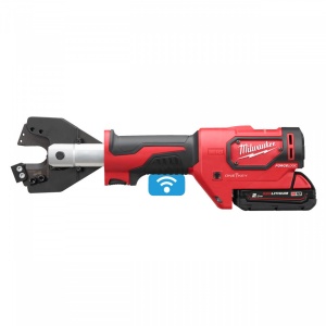 Taietor hidraulic de cabluri cu acumulator Milwaukee M18 ONEHCC-201C ACSR SET, taie cablu ∅ 22.5 mm, livrat cu acumulator, valiza