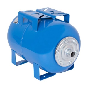 Vas de expansiune orizontal Wassertechnik WTH25BLUE, apa rece, volum 24 l, presiune maxima 10 bar