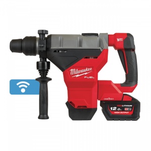 Ciocan rotopercutor SDS-Max Milwaukee FUEL™ ONE-KEY™ M18 FHM-121C, 11 jouli, livrat cu acumulator, valiza
