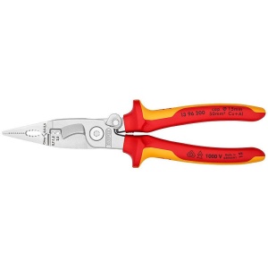 Cleste electrician cu 6 functii, mecanism blocare, izolat 1000 V, KNIPEX, 200 mm