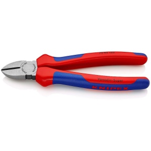 Clește sfic pentru tăiat KNIPEX, mânere multicomponent, 180 mm