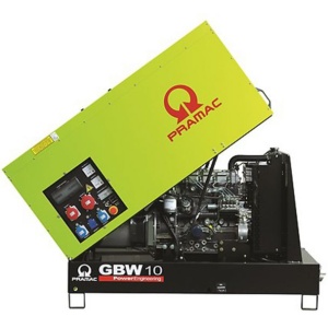 Generator de curent diesel Pramac GBW10Y_S_M, trifazat, 8.92 kVA, panou manual, carcasa insonorizata